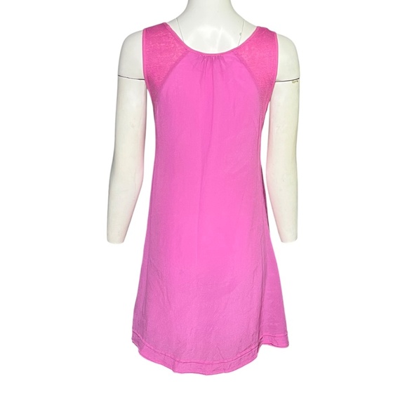 Calypso St. Barth Silk Linen Dress Size Small Pink Party Cocktail Resort Travel - Picture 3 of 7
